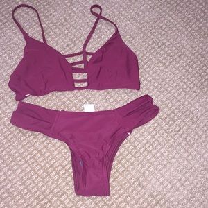 Zaful 2 piece maroon bikini